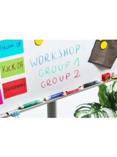   Jelölőceruza fehértáblához, flipchartpapírhoz, kúpos, STABILO "MARKdry", piros (TS64840)