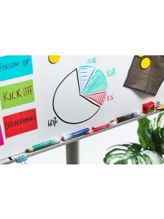   Jelölőceruza fehértáblához, flipchartpapírhoz, kúpos, STABILO "MARKdry", fekete (TS64846)