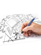 Nyomósirón, 0,7 mm, STAEDTLER "Mars micro 775", kék (TS77507)