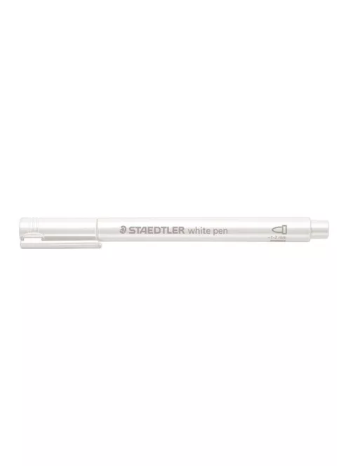 Dekormarker, 1-2 mm, kúpos, STAEDTLER "8323", fehér (TS83230)