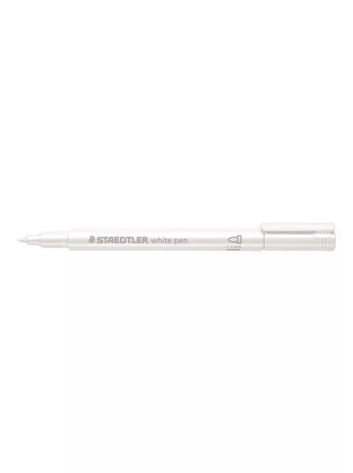 Dekormarker, 1-2 mm, kúpos, STAEDTLER "8323", fehér (TS83230)