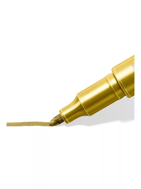 Dekormarker, 1-2 mm, kúpos, STAEDTLER "8323", arany (TS832311)
