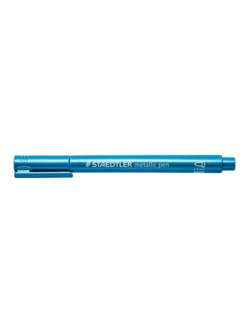 Dekormarker, 1-2 mm, kúpos, STAEDTLER "8323", metálkék (TS8323373)