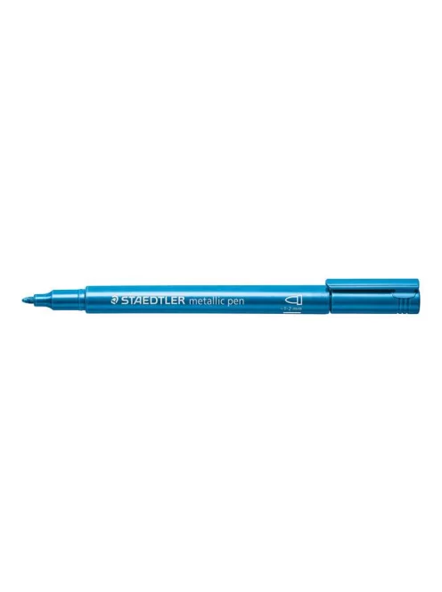 Dekormarker, 1-2 mm, kúpos, STAEDTLER "8323", metálkék (TS8323373)