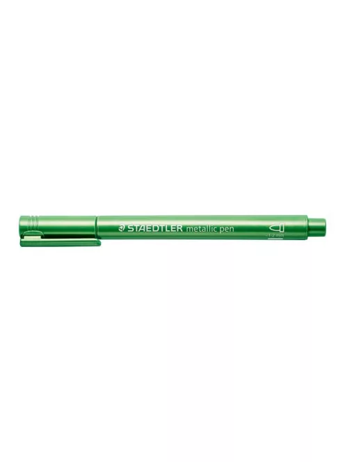 Dekormarker, 1-2 mm, kúpos, STAEDTLER "8323", metálzöld (TS8323553)