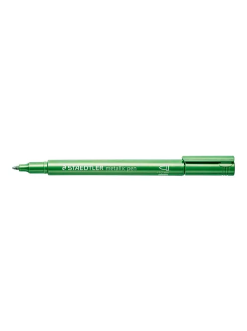 Dekormarker, 1-2 mm, kúpos, STAEDTLER "8323", metálzöld (TS8323553)