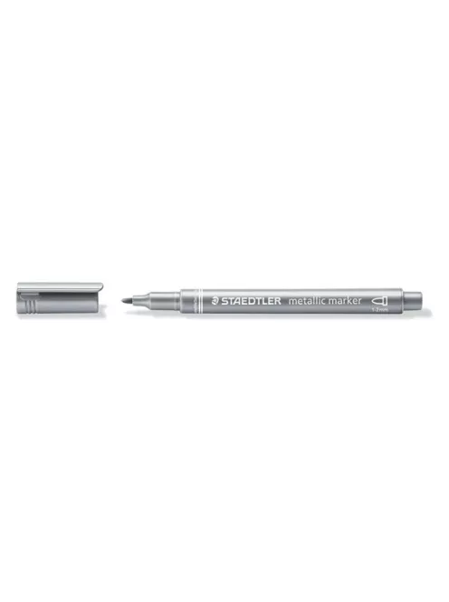 Dekormarker, 1-2 mm, kúpos, STAEDTLER "8323", ezüst (TS832381)