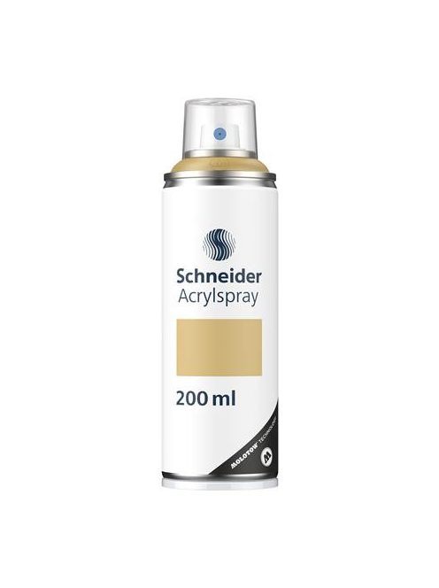 Akrilfesték spray, 200 ml, SCHNEIDER "Paint-It 030", arany (TSC030A)