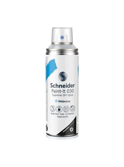 Akrilfesték spray, 200 ml, SCHNEIDER "Paint-It 030", átlátszó matt bevonat (TSC030BM)
