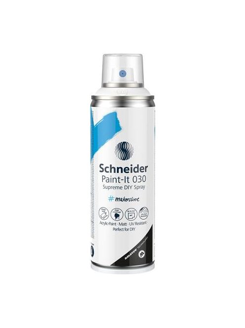 Akrilfesték spray, 200 ml, SCHNEIDER "Paint-It 030", fehér (TSC030FE)