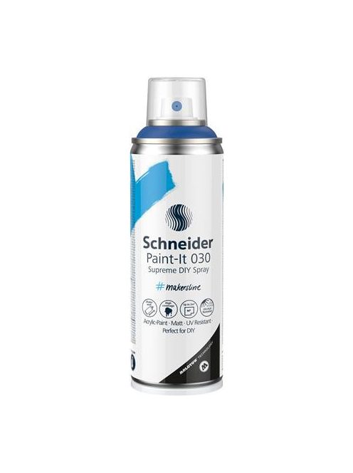 Akrilfesték spray, 200 ml, SCHNEIDER "Paint-It 030", kék (TSC030K)