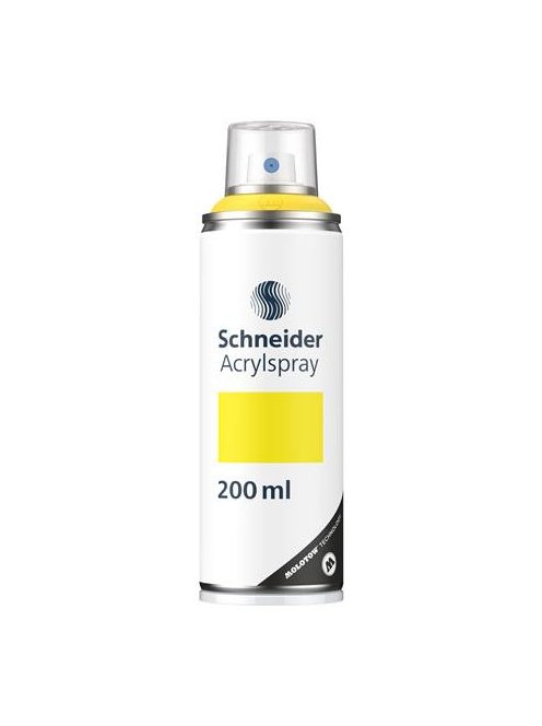 Akrilfesték spray, 200 ml, SCHNEIDER "Paint-It 030", sárga (TSC030S)