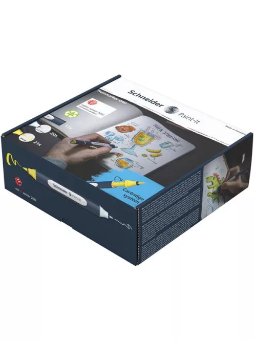 Kétvégű marker készlet, 52 darabos, SCHNEIDER "Paint-It 040 Twin marker Set 1", 20 különböző szín (TSC040V521)