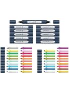 Kétvégű marker készlet, 52 darabos, SCHNEIDER "Paint-It 040 Twin marker Set 1", 20 különböző szín (TSC040V521)