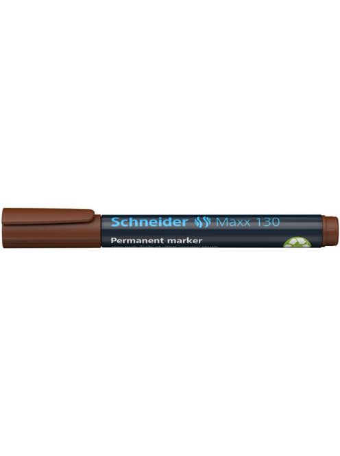 Alkoholos marker, 1-3 mm, kúpos, SCHNEIDER "Maxx 130", barna (TSC130B)