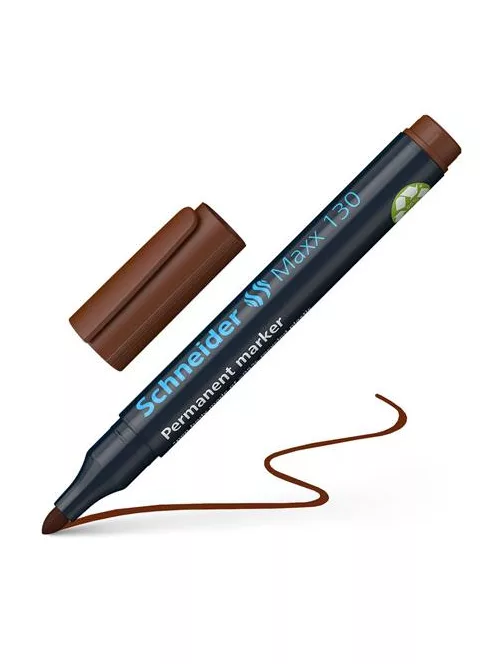 Alkoholos marker, 1-3 mm, kúpos, SCHNEIDER "Maxx 130", barna (TSC130B)