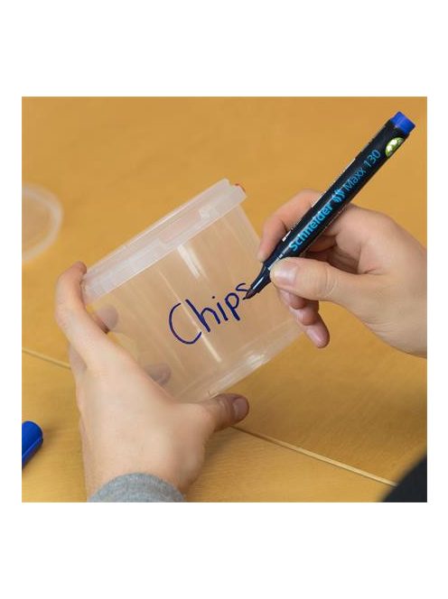 Alkoholos marker, 1-3 mm, kúpos, SCHNEIDER "Maxx 130", fekete (TSC130FK)