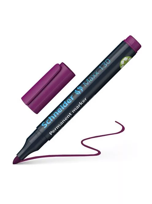 Alkoholos marker, 1-3 mm, kúpos, SCHNEIDER "Maxx 130", lila (TSC130L)