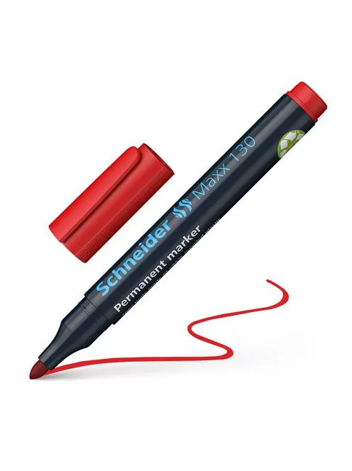 Alkoholos marker, 1-3 mm, kúpos, SCHNEIDER "Maxx 130", piros (TSC130P)