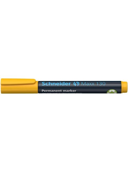 Alkoholos marker, 1-3 mm, kúpos, SCHNEIDER "Maxx 130", sárga (TSC130S)