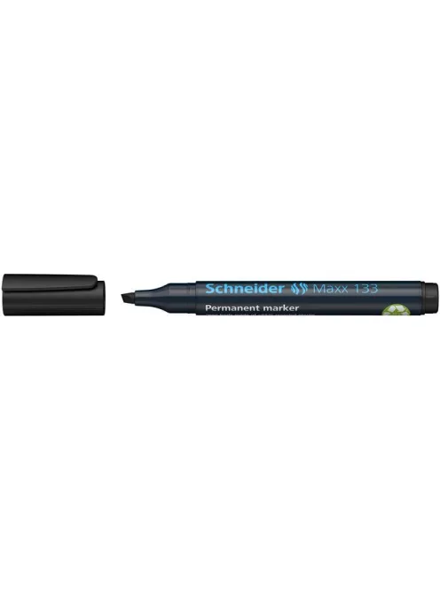 Alkoholos marker, 1-4 mm, vágott, SCHNEIDER "Maxx 133", fekete (TSC133FK)
