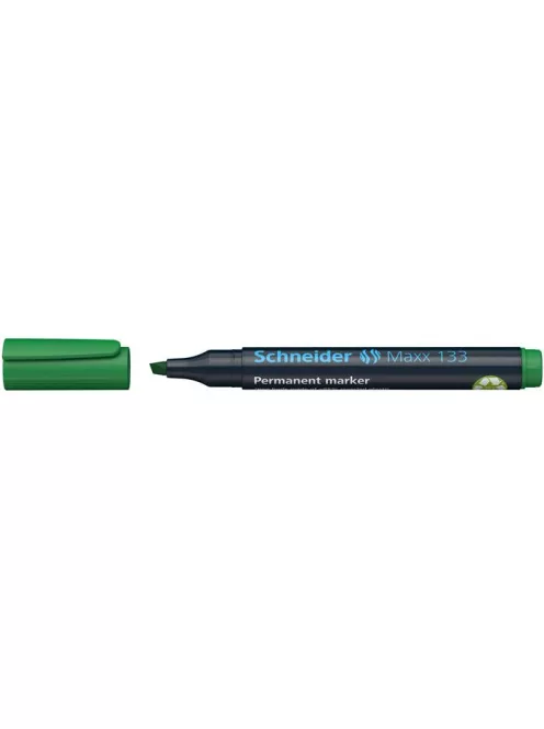 Alkoholos marker, 1-4 mm, vágott, SCHNEIDER "Maxx 133", zöld (TSC133Z)