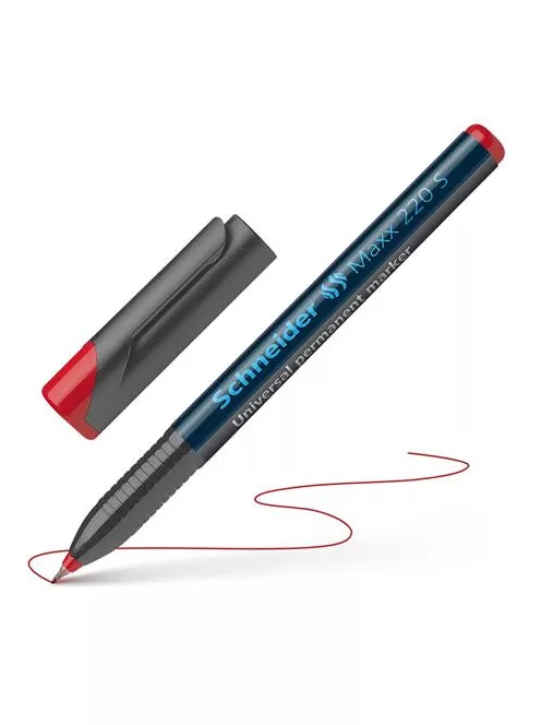 Alkoholos marker, OHP, 0,4 mm, SCHNEIDER "Maxx 220 S", piros (TSC220P)
