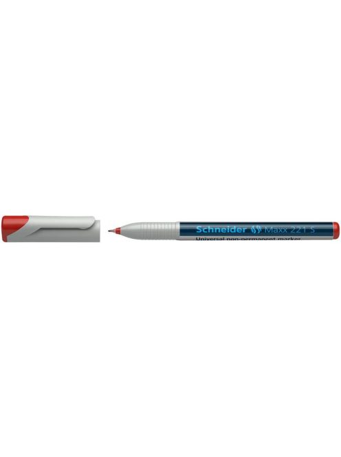 Alkoholmentes marker, OHP, 0,4 mm, SCHNEIDER "Maxx 221 S", piros (TSC221P)