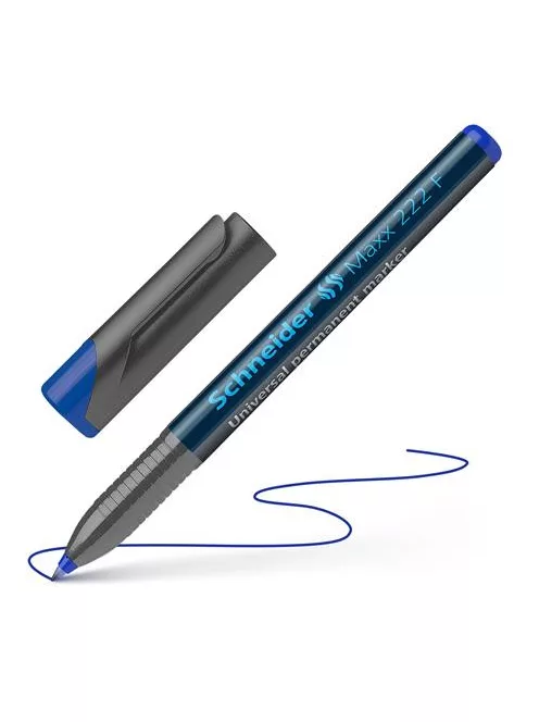 Alkoholos marker, OHP, 0,7 mm, SCHNEIDER "Maxx 222 F", kék (TSC222K)