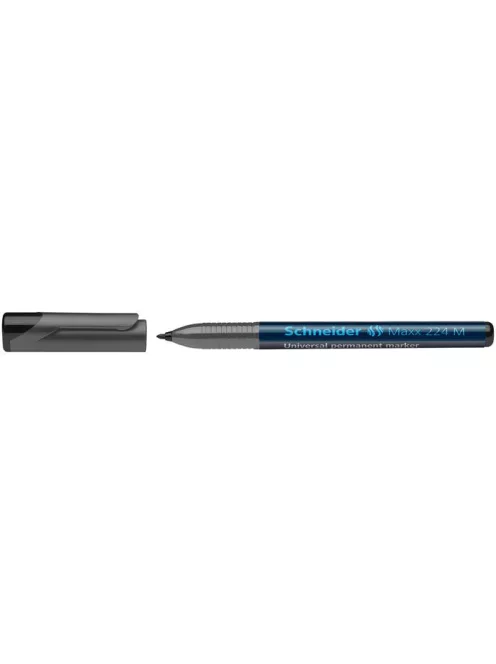 Alkoholos marker, OHP, 1 mm, SCHNEIDER "Maxx 224 M", fekete (TSC224FK)