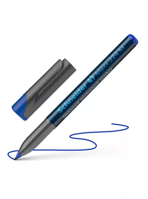 Alkoholos marker, OHP, 1 mm, SCHNEIDER "Maxx 224 M", kék (TSC224K)
