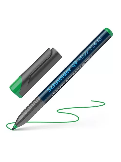 Alkoholos marker, OHP, 1 mm, SCHNEIDER "Maxx 224 M", zöld (TSC224Z)