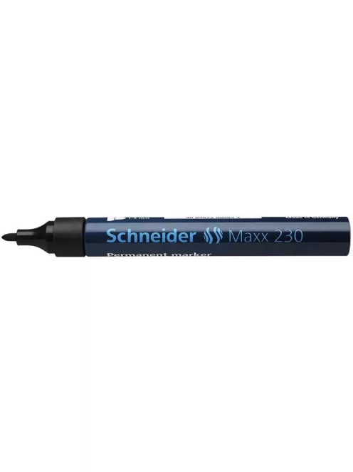 Alkoholos marker, 1-3 mm, fémházas, SCHNEIDER "Maxx 230", fekete (TSC230FK)