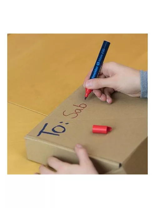 Alkoholos marker, 1-3 mm, fémházas, SCHNEIDER "Maxx 230", fekete (TSC230FK)