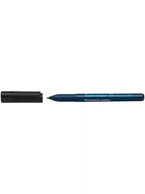 Alkoholos marker, 1-2 mm, kúpos, SCHNEIDER "Maxx 240", fekete (TSC240FK)