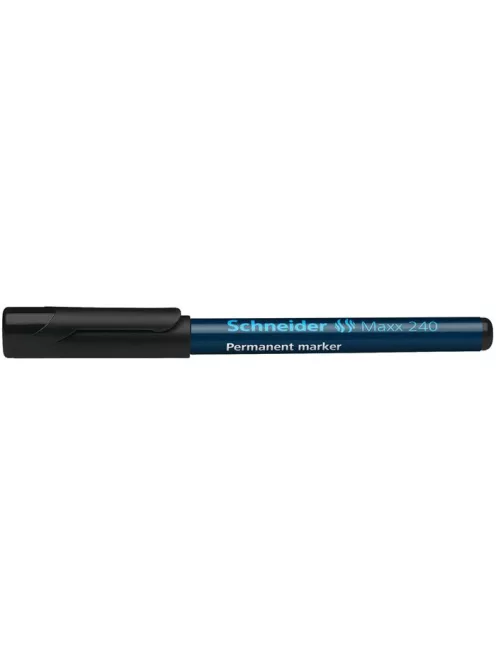 Alkoholos marker, 1-2 mm, kúpos, SCHNEIDER "Maxx 240", fekete (TSC240FK)