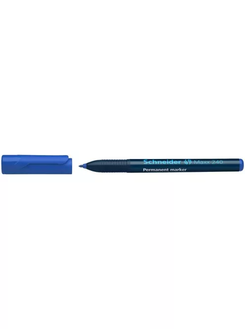 Alkoholos marker, 1-2 mm, kúpos, SCHNEIDER "Maxx 240", kék (TSC240K)