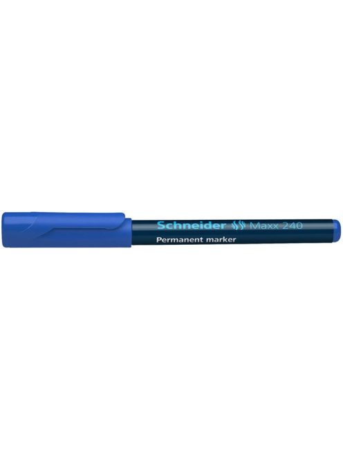 Alkoholos marker, 1-2 mm, kúpos, SCHNEIDER "Maxx 240", kék (TSC240K)