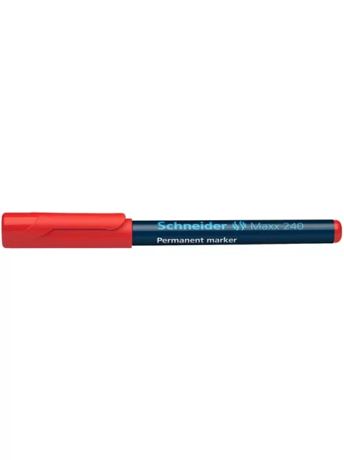 Alkoholos marker, 1-2 mm, kúpos, SCHNEIDER "Maxx 240", piros (TSC240P)