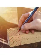 Alkoholos marker, 1-2 mm, kúpos, SCHNEIDER "Maxx 240", piros (TSC240P)