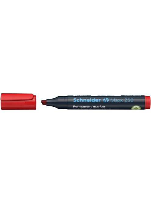 Alkoholos marker, 2-7 mm, vágott, SCHNEIDER "Maxx 250", piros (TSC250P)