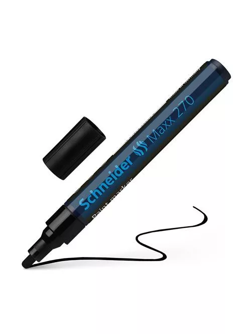 Lakkmarker, 1-3 mm, SCHNEIDER "Maxx 270", fekete (TSC270FK)