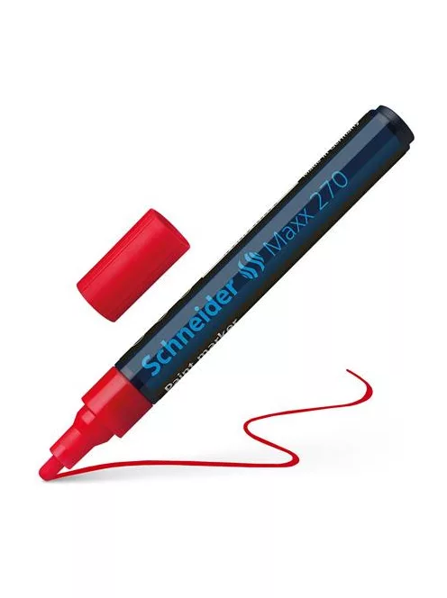 Lakkmarker, 1-3 mm, SCHNEIDER "Maxx 270", piros (TSC270P)