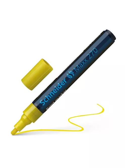 Lakkmarker, 1-3 mm, SCHNEIDER "Maxx 270", sárga (TSC270S)