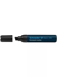   Alkoholos marker, 4-12 mm, vágott, SCHNEIDER "Maxx 280", fekete (TSC280FK)