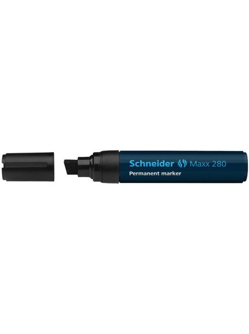Alkoholos marker, 4-12 mm, vágott, SCHNEIDER "Maxx 280", fekete (TSC280FK)