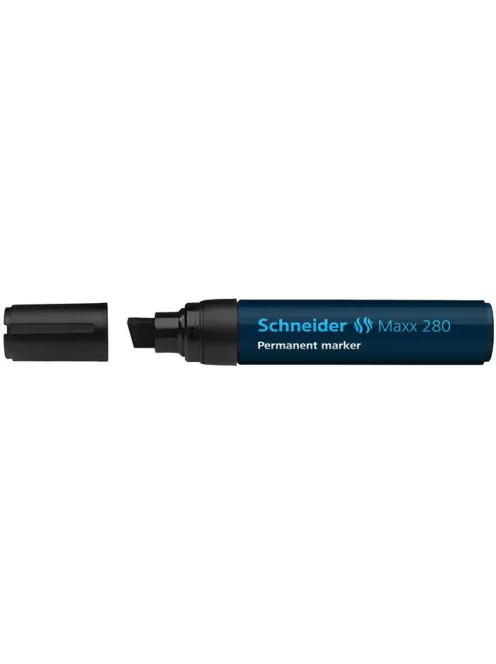 Alkoholos marker, 4-12 mm, vágott, SCHNEIDER "Maxx 280", fekete (TSC280FK)