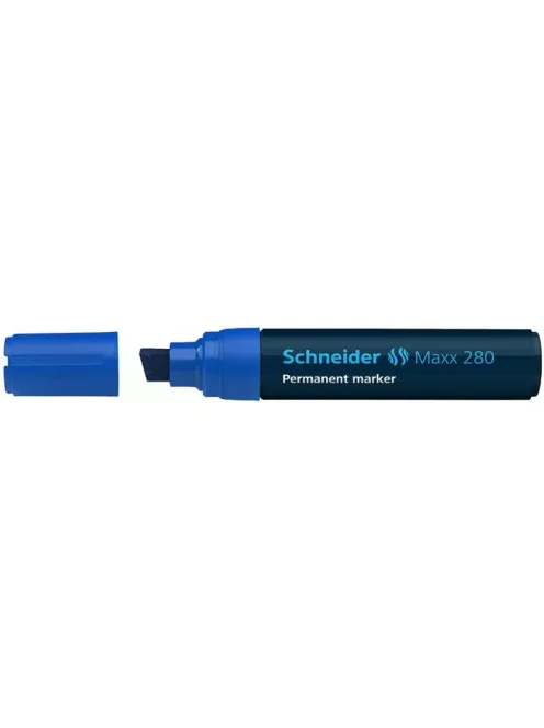 Alkoholos marker, 4-12 mm, vágott, SCHNEIDER "Maxx 280", kék (TSC280K)