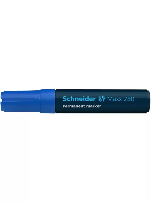 Alkoholos marker, 4-12 mm, vágott, SCHNEIDER "Maxx 280", kék (TSC280K)