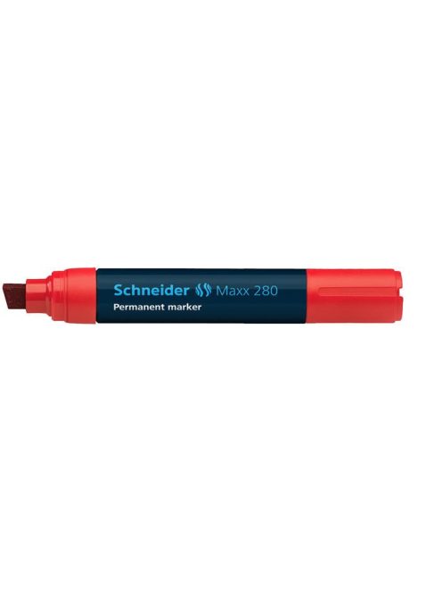 Alkoholos marker, 4-12 mm, vágott, SCHNEIDER "Maxx 280", piros (TSC280P)